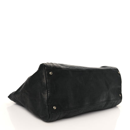Chanel Glazed Calfskin East West Modern Chain Tote Black 4 of 9