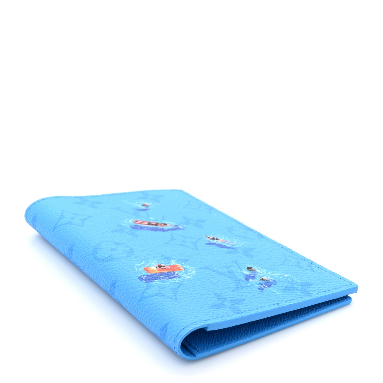 Louis Vuitton Monogram Sports Passport Cover Pool Blue 4 of 6