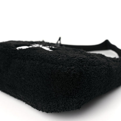 Prada Terry Cloth Mini Re-Edition 2000 Bag Black White 9 of 9