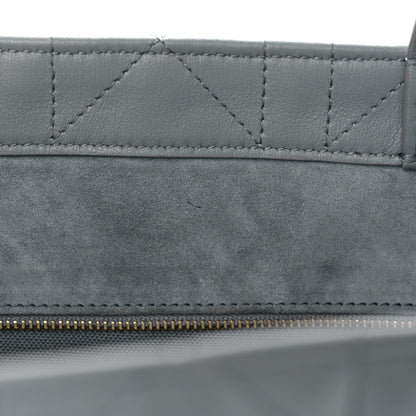 Christian Dior Calfskin Macrocannage Medium Book Tote Grey 11 of 12