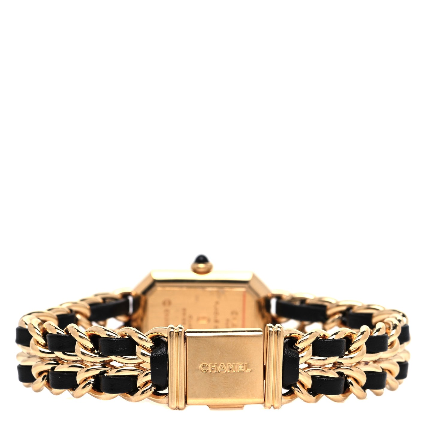 Stainless Steel Lambskin 20mm Chain Premiere Quartz Watch Gold XL