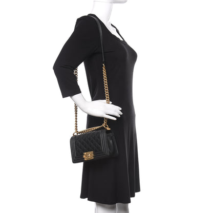 Chanel Caviar Quilted Small Boy Flap Black 2 of 13
