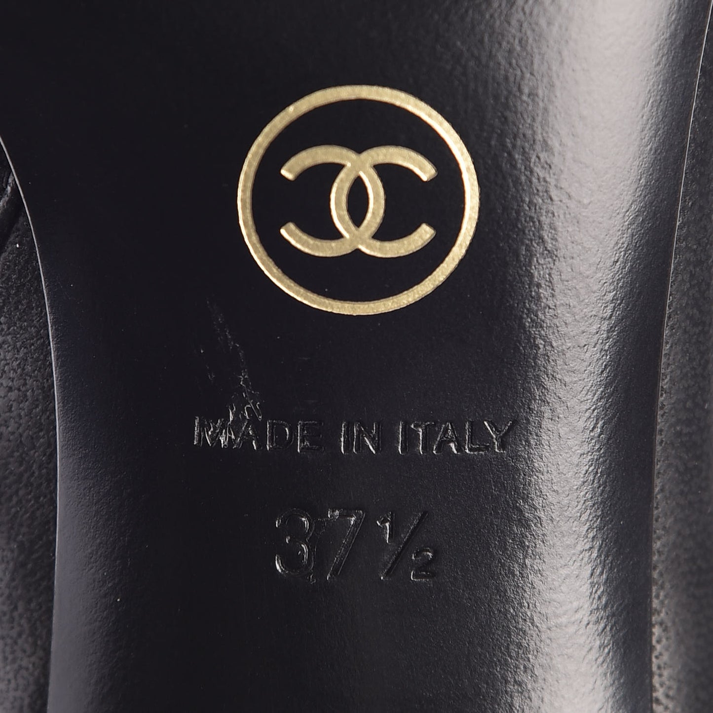 Lambskin Patent Cap Toe Ankle Boots 37.5 Black