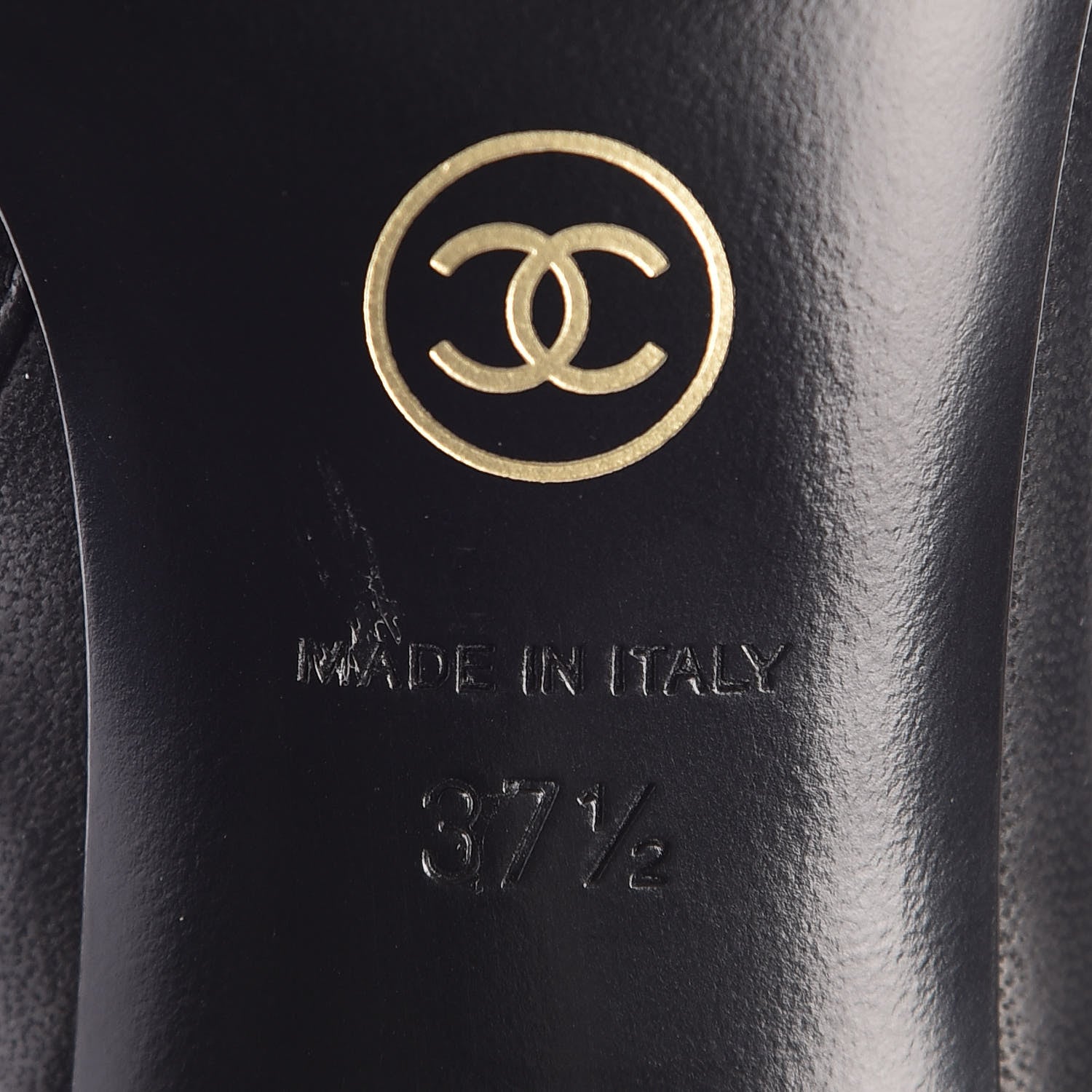 Chanel Lambskin Patent Cap Toe Ankle Boots 37.5 Black 9 of 9