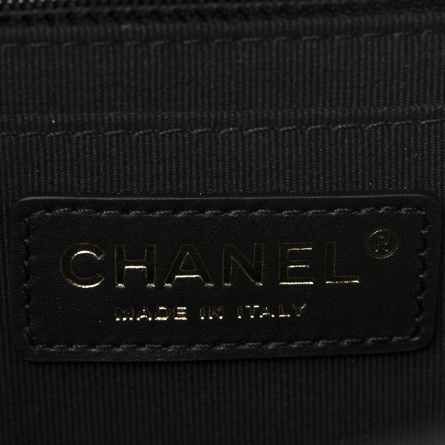 Denim Quilted Double You Mini Flap Black Golden