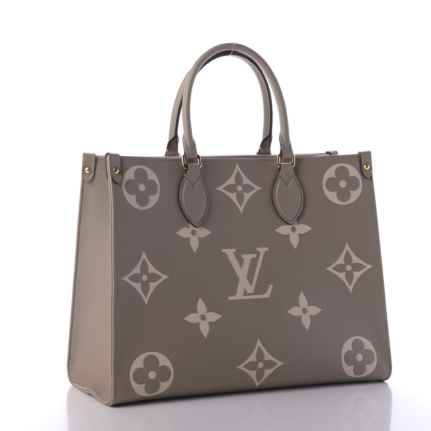 Louis Vuitton Empreinte Monogram Giant Onthego MM Tourterelle Creme 4 of 10