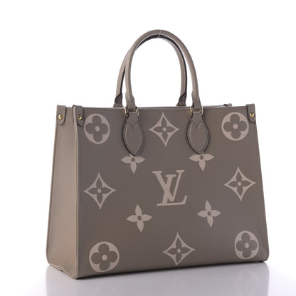 Louis Vuitton Empreinte Monogram Giant Onthego MM Tourterelle Creme 4 of 10