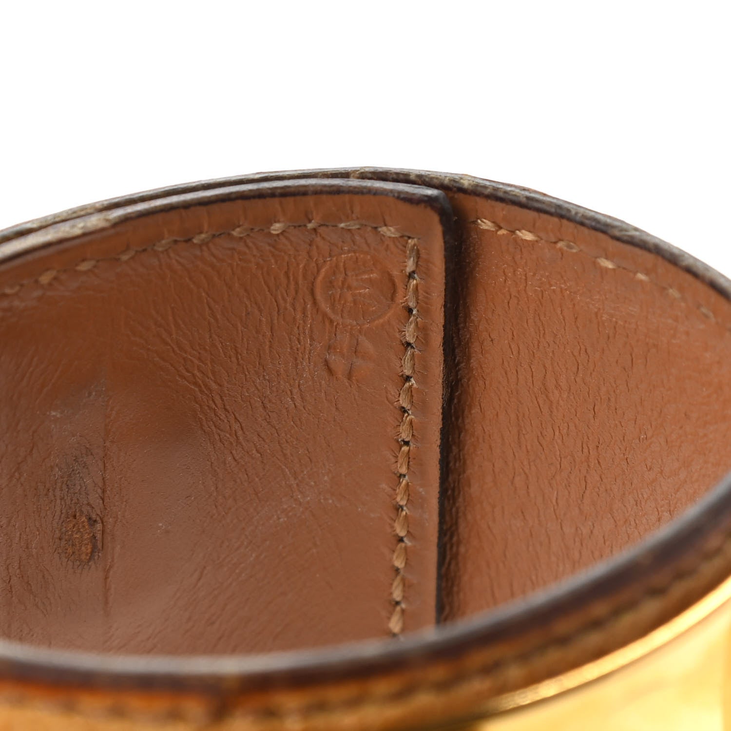 Hermes Ostrich Collier De Chien CDC Bracelet Gold 5 of 8