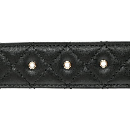 Chanel Lambskin Quilted CC Chain Belt 95 38 Black 3 of 6