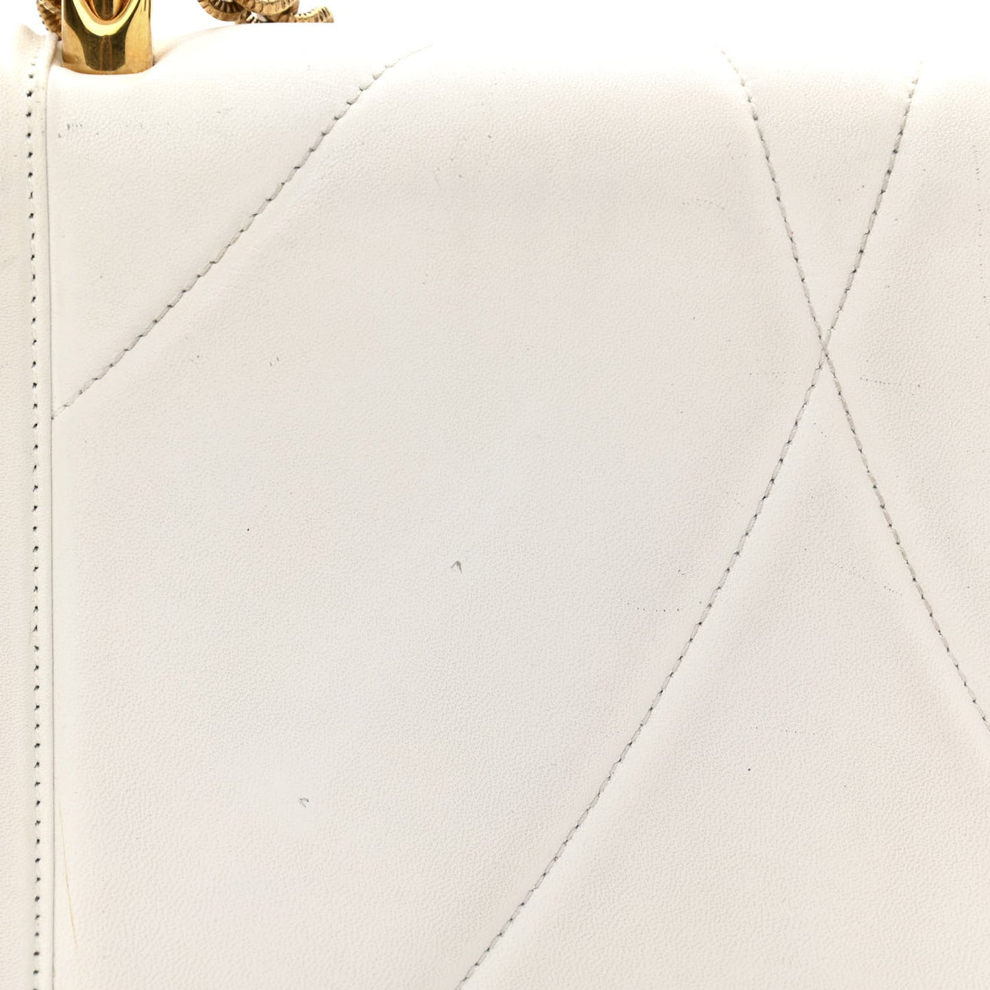 Calfskin Large Devotion Bag White
