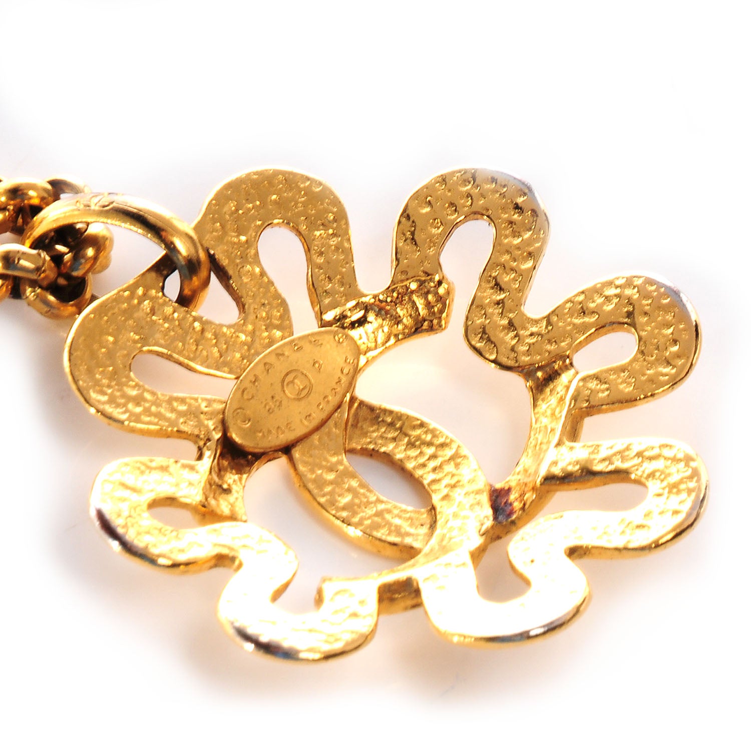 Chanel CC Chain Pendant Long Necklace Gold 6 of 6