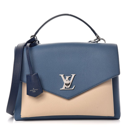 Louis Vuitton Soft Calfskin My Lockme Top Handle Bleuet Vanille 1 of 10