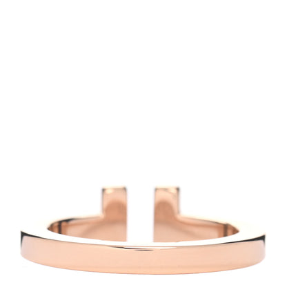 Tiffany 18K Rose Gold T Square Ring 53 6.5 3 of 5