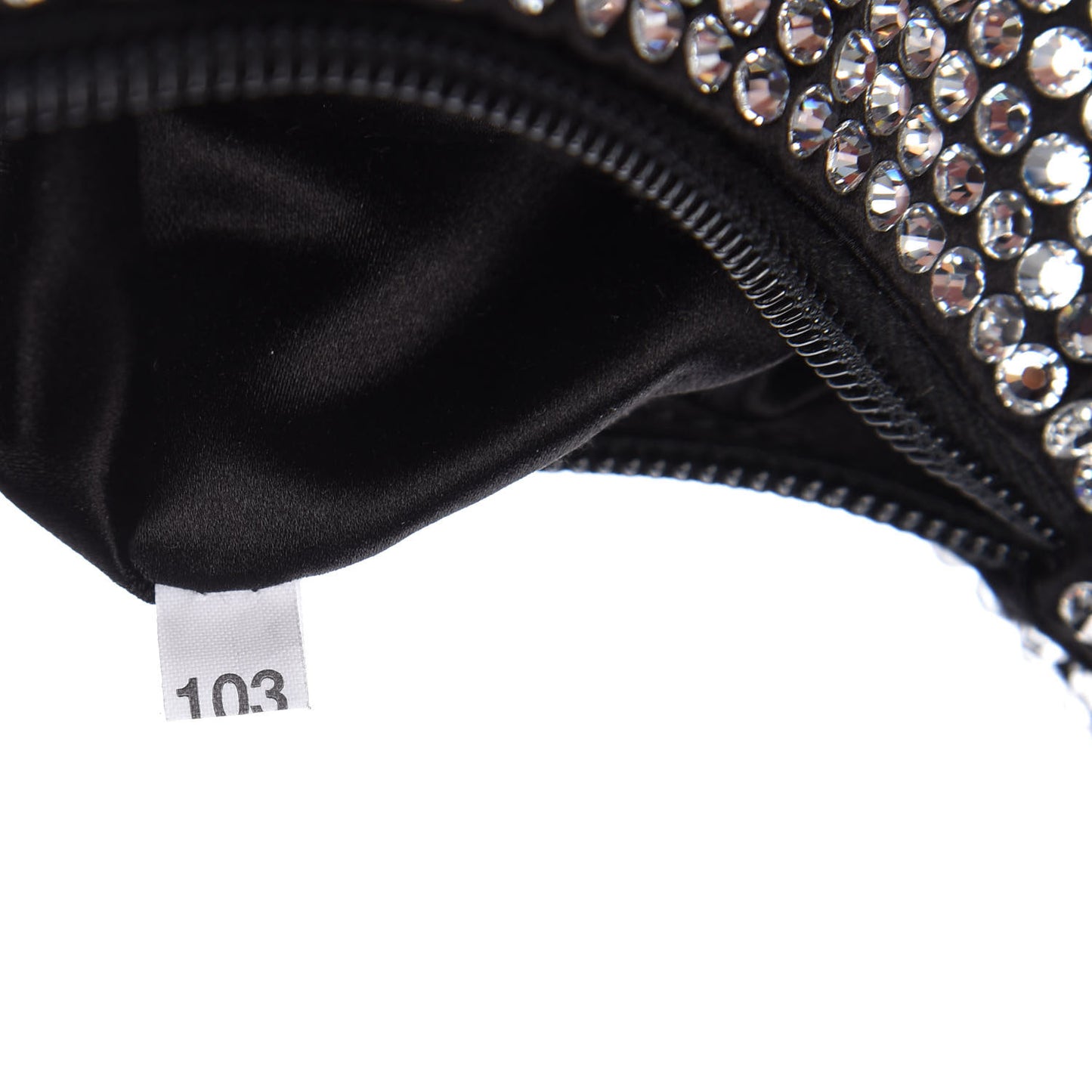 Satin Crystal Mini Re-Edition 2000 Bag Cristal