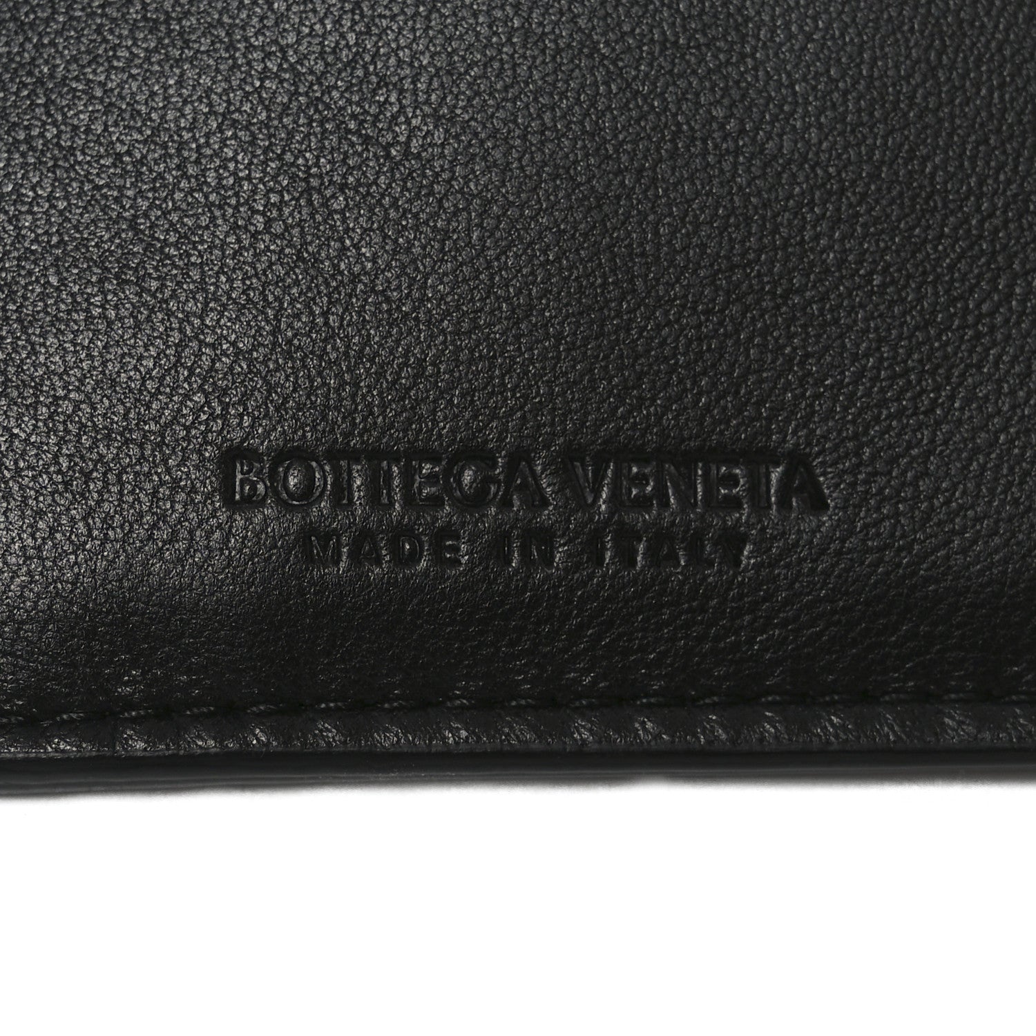 Bottega Veneta Nappa Intrecciato Key Pouch Zip Card Holder Black