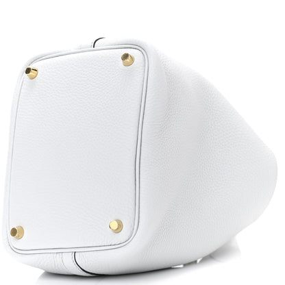 Hermes Taurillon Clemence Picotin Lock 18 PM Bleu Pale 9 of 9
