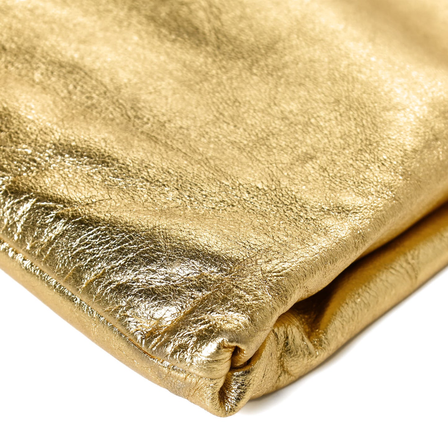 Metallic Nappa Crossbody Gold