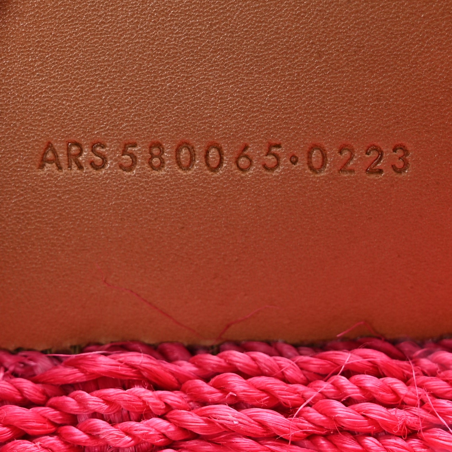 Raffia Medium Monogram Kate Satchel Pink Glow