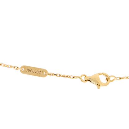 Van Cleef & Arpels 18K Yellow Gold Mother of Pearl Vintage Alhambra Pendant Necklace 4 of 4