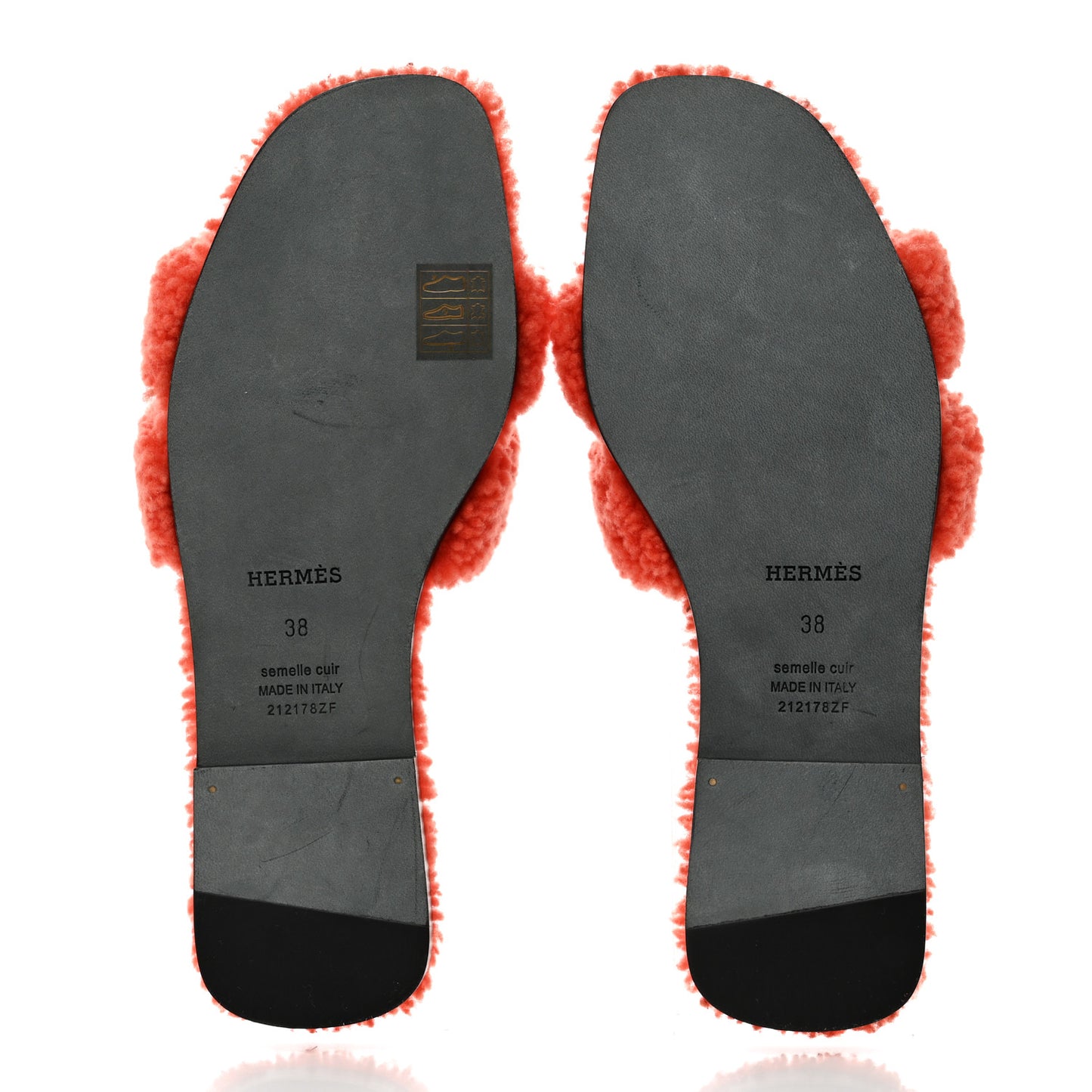 Woolskin Oran Sandals 38 Orange