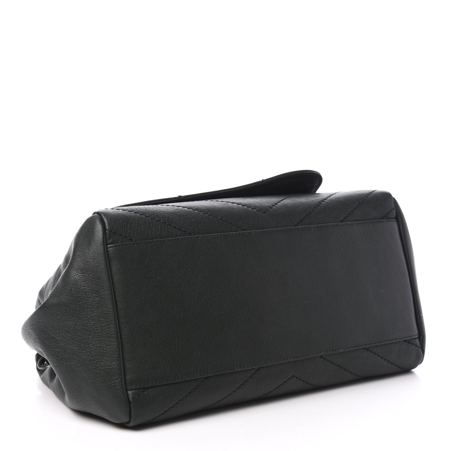 Vintage Lambskin Chevron Monogram Medium Nolita Dark Green