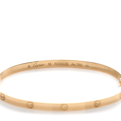 Cartier 18K Yellow Gold Small LOVE Bracelet 16 4 of 5