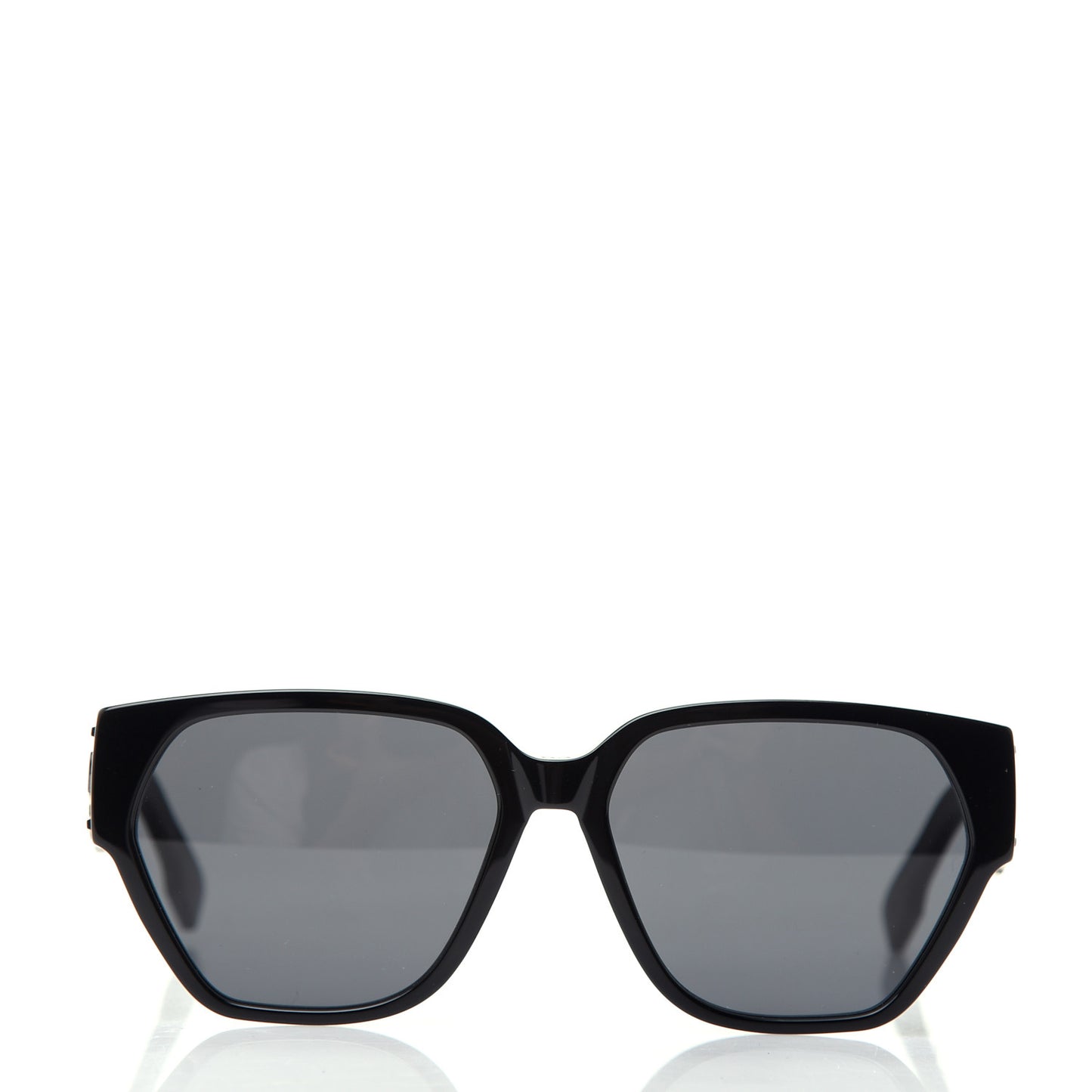 Acetate Square DiorID1 Sunglasses Black