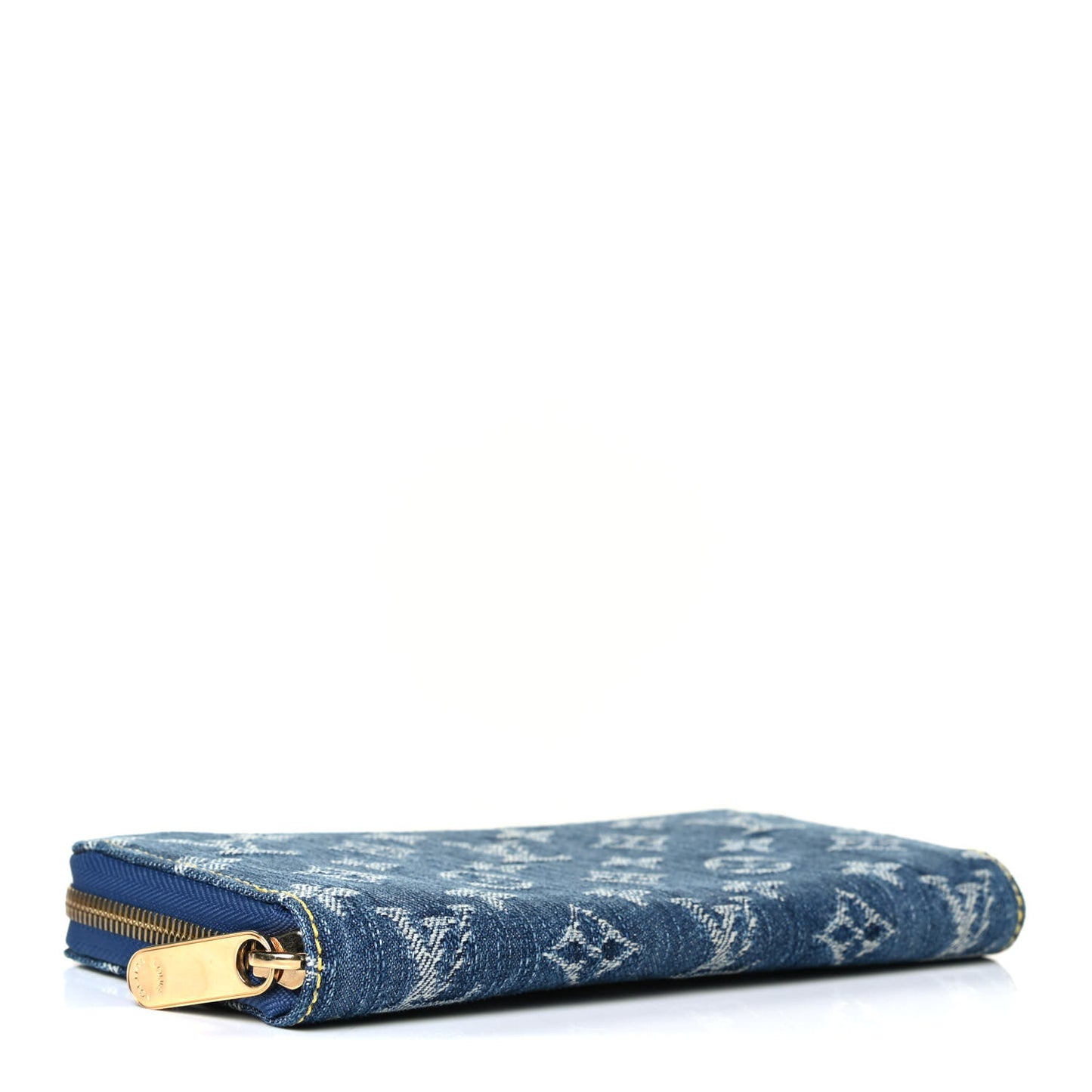Monogram Denim Zippy Wallet Blue