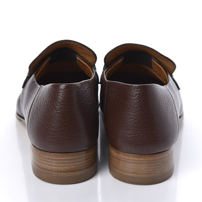 Gucci Havely Kid Web Mens Horsebit Loafers 8 Light Brown 6 of 10