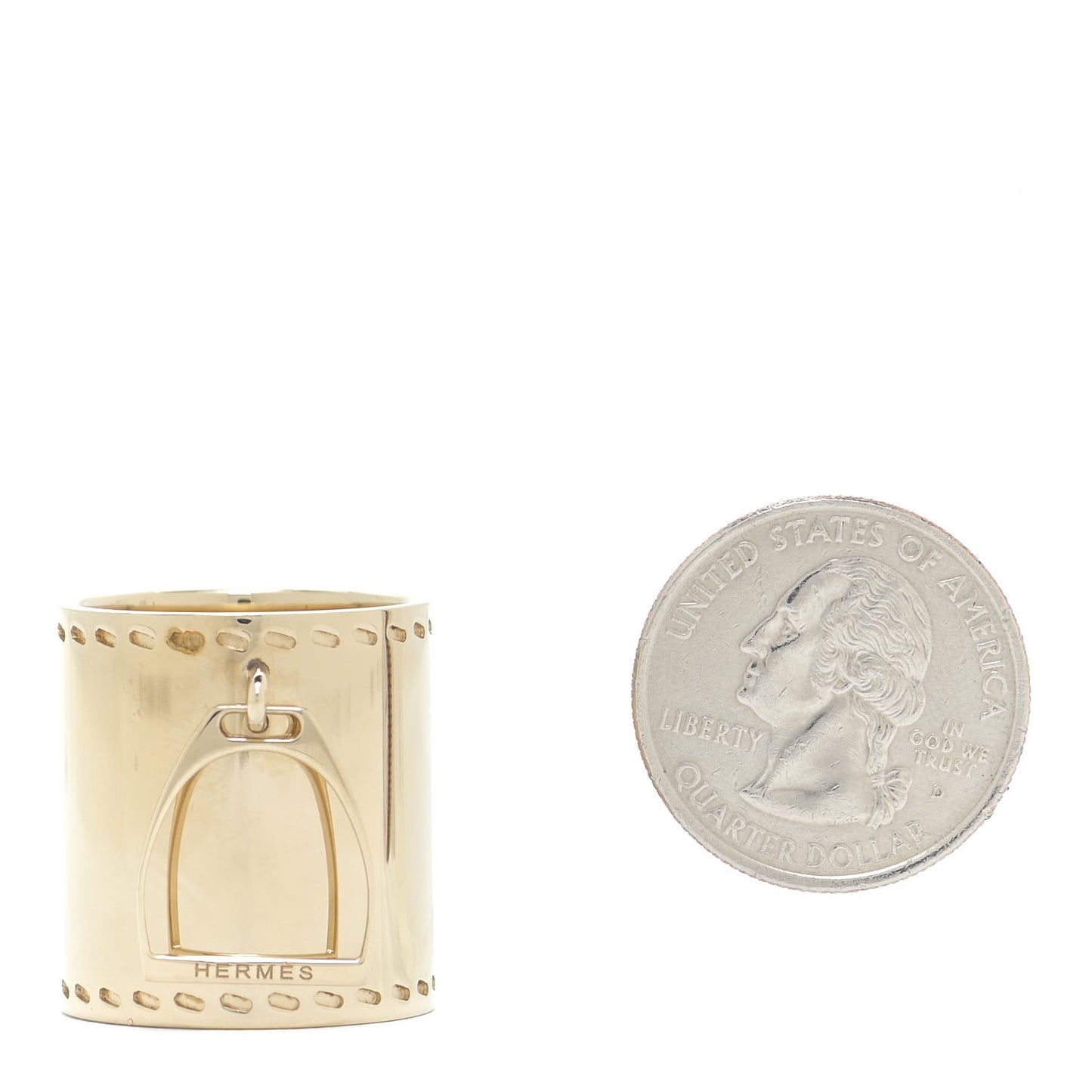 Permabrass Etrier Charm Scarf Ring