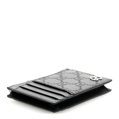 Gucci Guccissima Signature Coin Case Card Holder Black 4 of 10