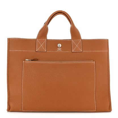 Hermes Togo Front Pocket Tote Gold 1 of 10