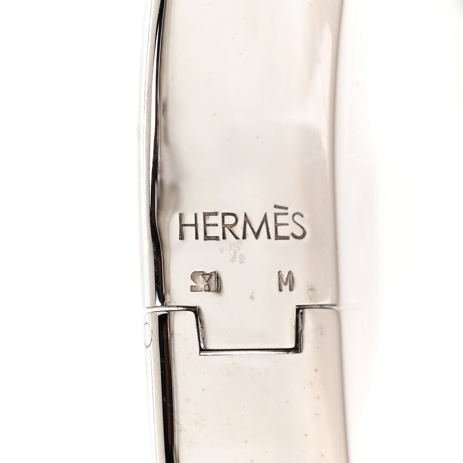 Hermes Enamel Narrow Clic Clac H Bracelet GM Black 4 of 4