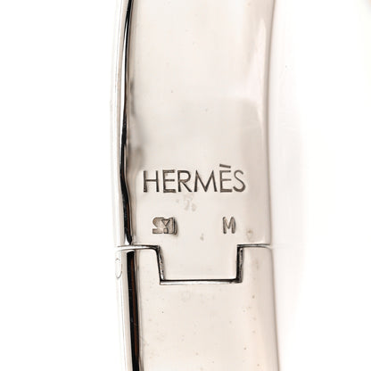 Hermes Enamel Narrow Clic Clac H Bracelet GM Black 4 of 4