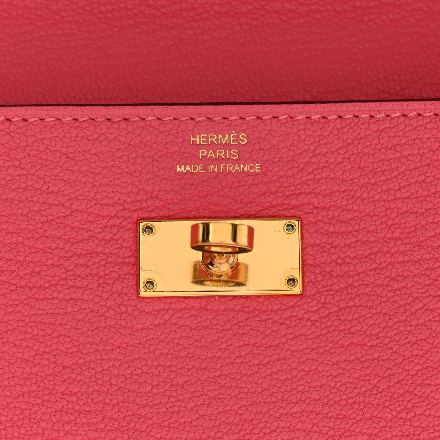 Hermes Chevre Mysore Kelly Longue Wallet Rose Lipstick 6 of 10