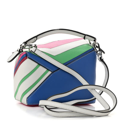 Loewe Calfskin Mini Puzzle Edge Bag Grey Multicolor 3 of 9