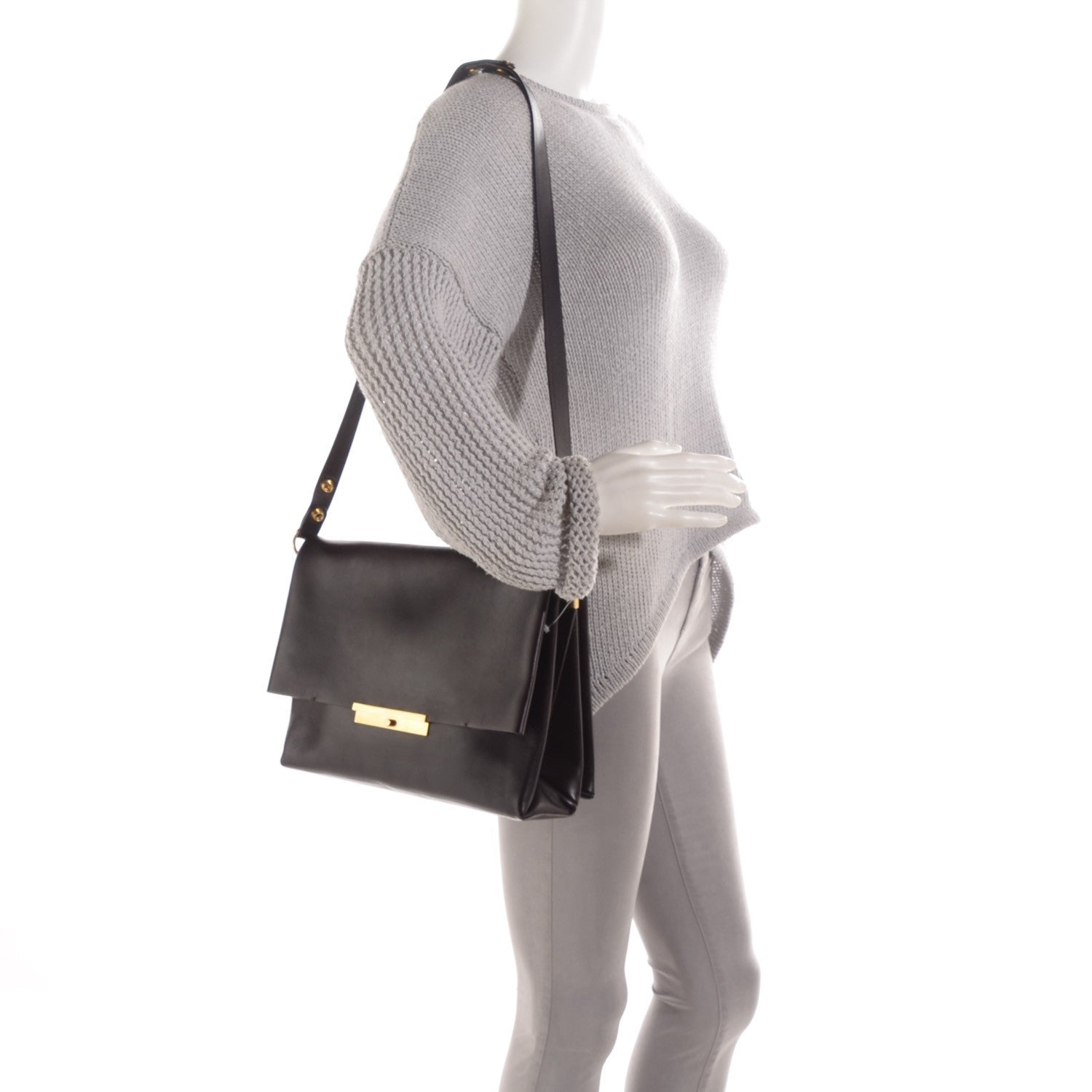 Celine Smooth Calfskin Blade Flap Burgundy 2 of 11
