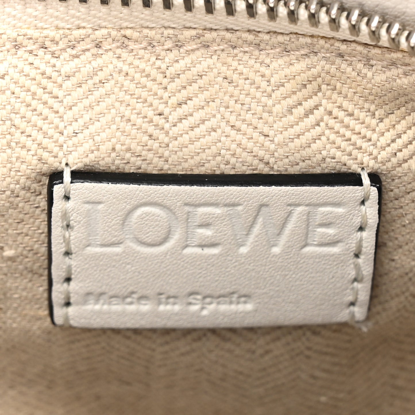 Calfskin Small Puzzle Bag White