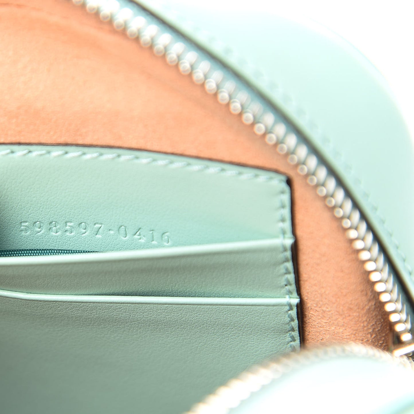 Calfskin Matelasse Mini GG Marmont Crossbody Bag Water Green