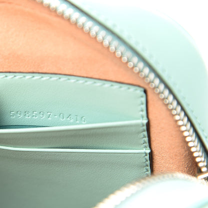 Gucci Calfskin Matelasse Mini GG Marmont Crossbody Bag Water Green 7 of 13