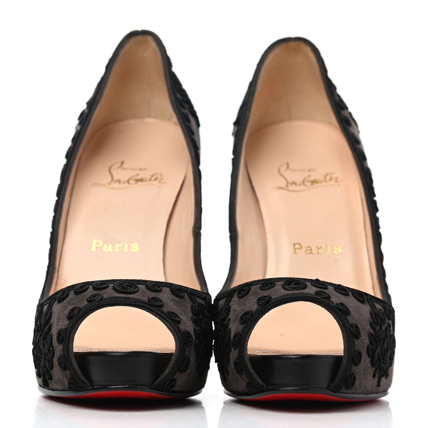 Christian Louboutin Suede Very Brode 120 Pumps 39.5 Elephant 2 of 4
