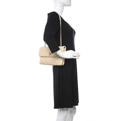 Chanel Lambskin Quilted Medium Trendy CC Flap Light Beige 3 of 17