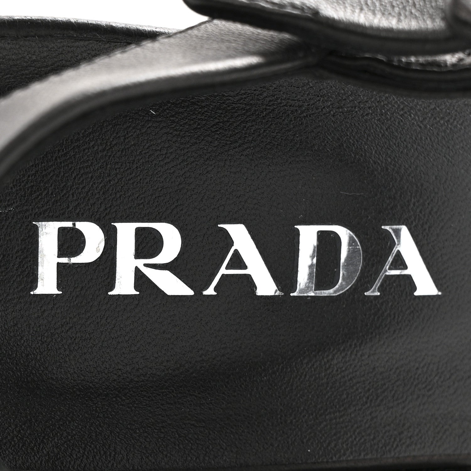 Prada Nappa Logo Quilted Crisscross Platform 20/65mm Sandals 39.5 Black 7 of 9