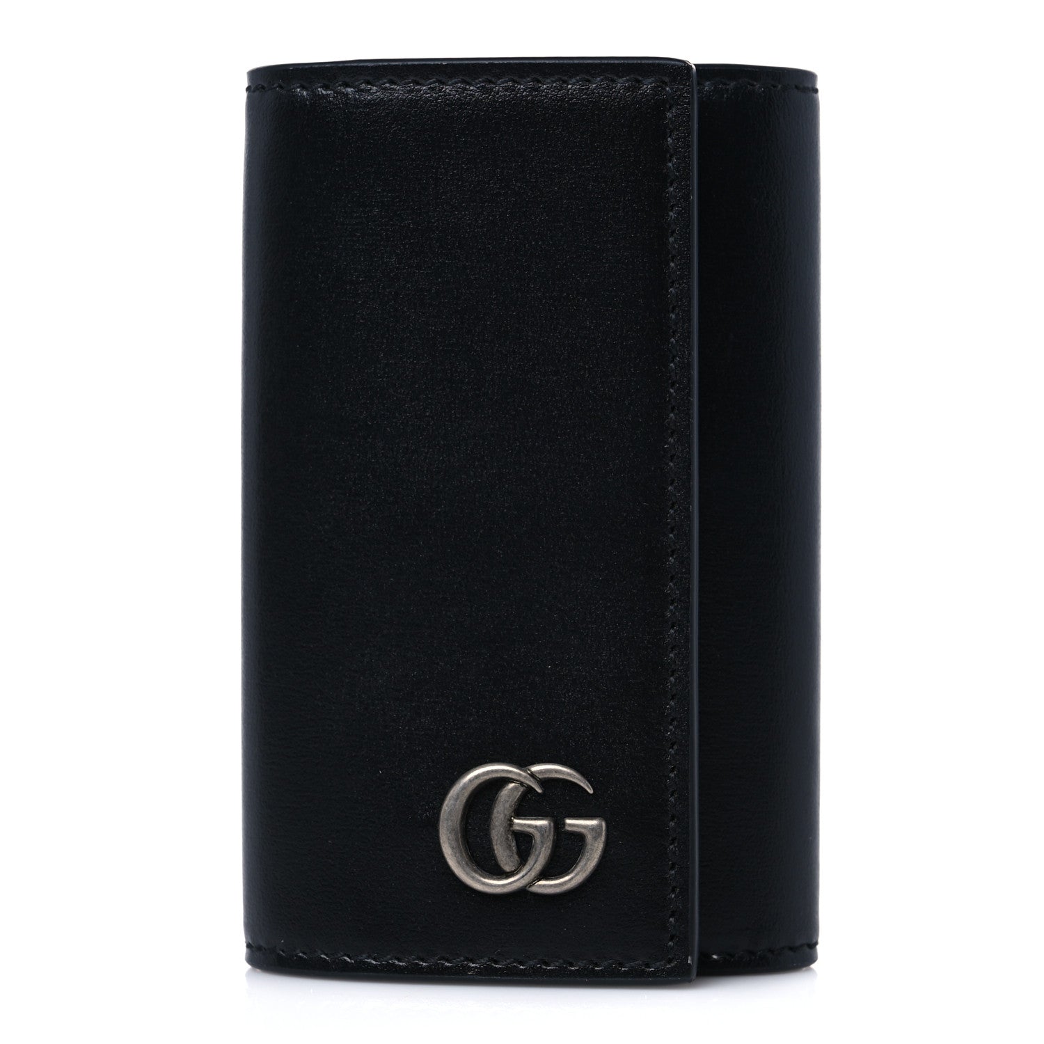 Gucci Calfskin GG Marmont 6 Key Holder Black 1 of 6