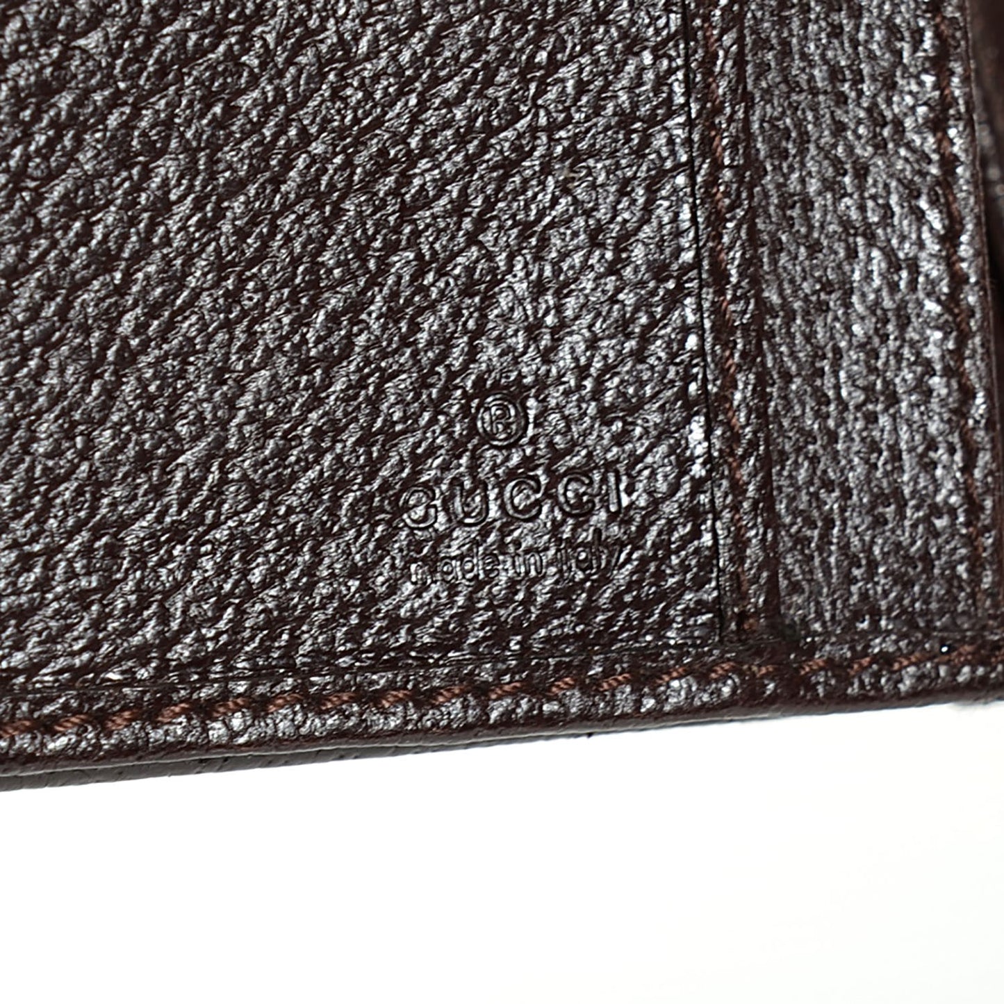 Monogram Calfskin Ladies Web Long Wallet Beige Ebony Cocoa