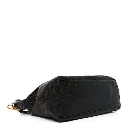 Prada Vitello Daino Tote Black 7 of 17