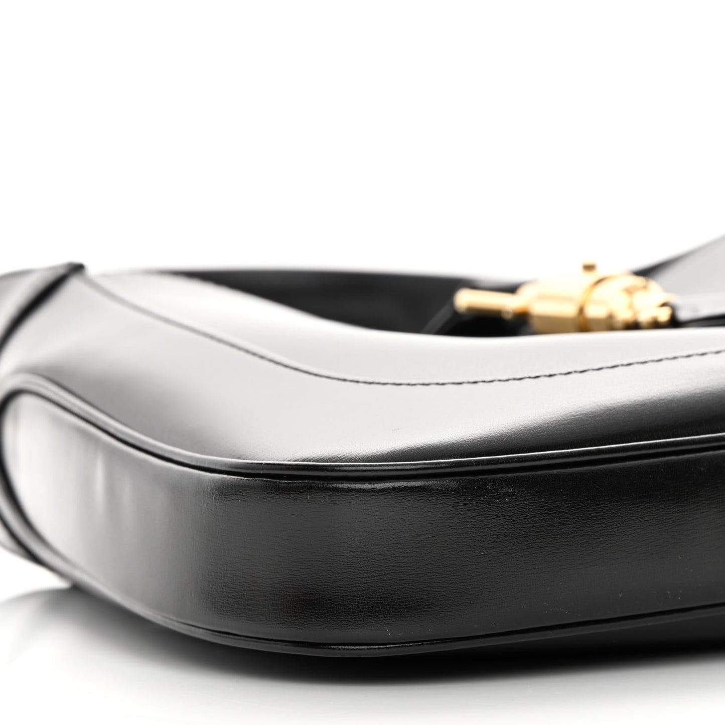 Boarded Dyana Lux Calfskin Small Jackie 1961 Hobo Black