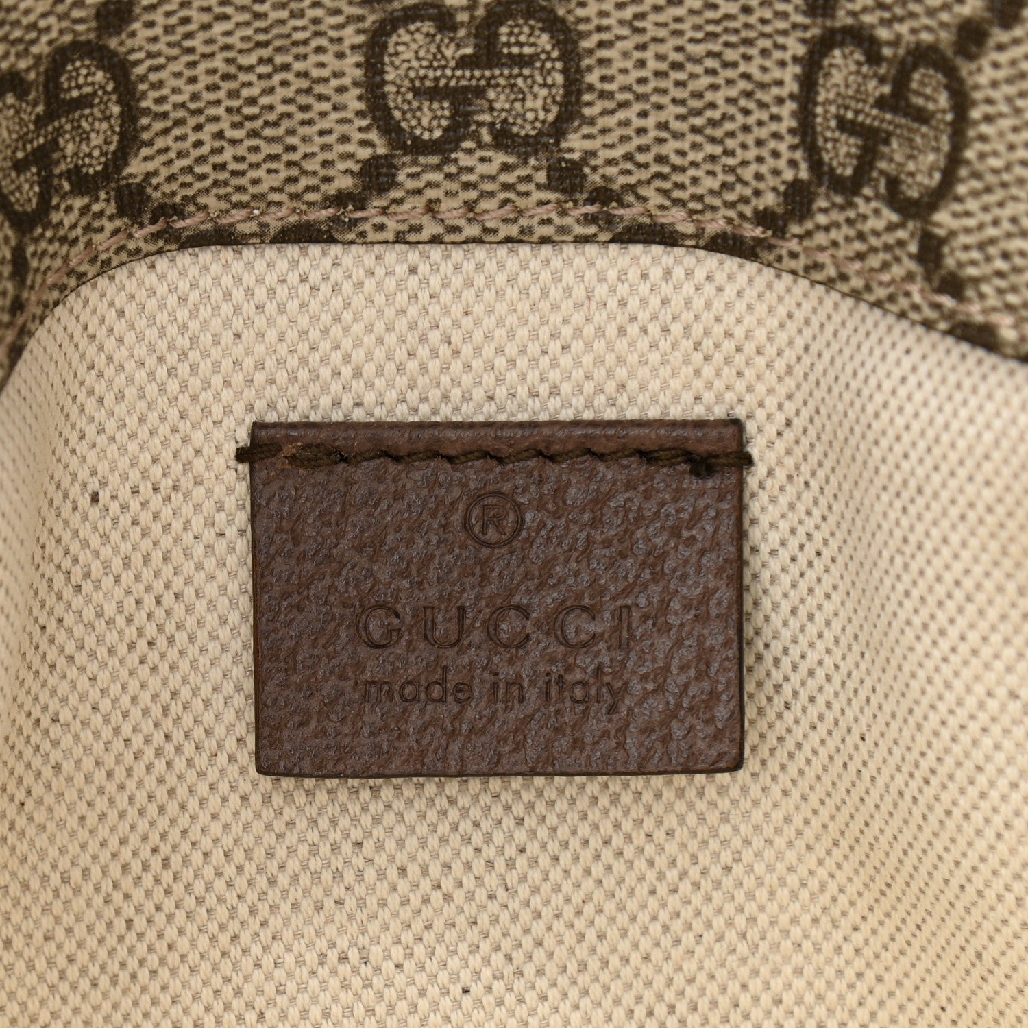 Gucci GG Supreme Monogram Neo Vintage Web Belt Bag Brown 6 of 12