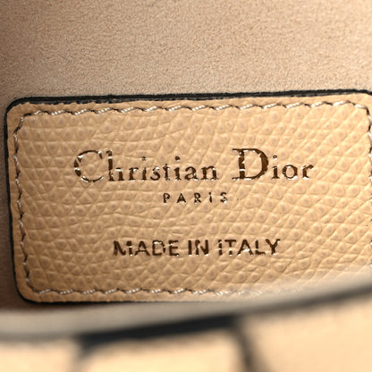 Christian Dior Grained Calfskin Mini Saddle Bag Beige 6 of 9