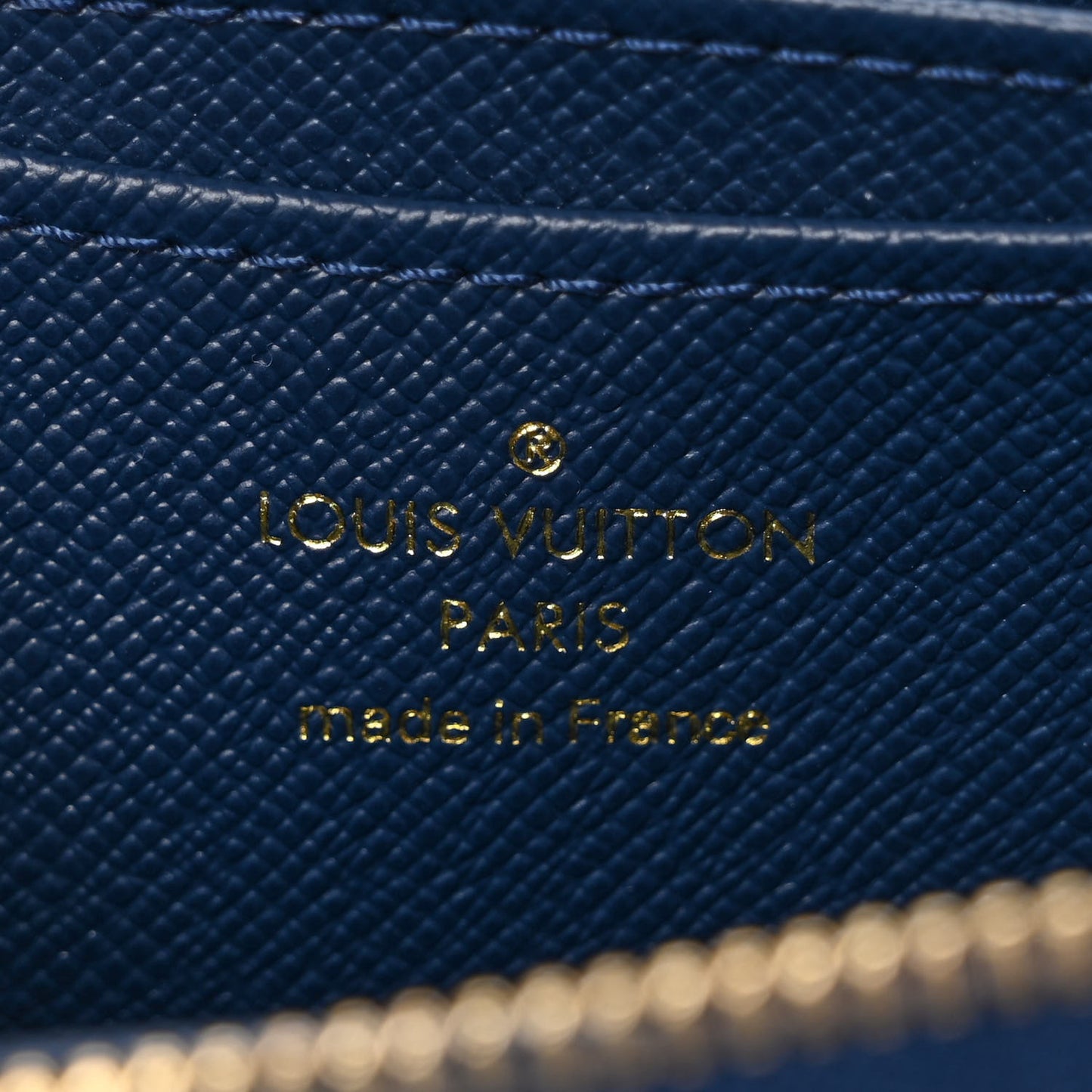 Denim Monogram Jacquard Zippy Coin Purse Bleu
